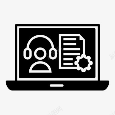客户登记表客户支持呼叫管理笔记本电脑图标图标
