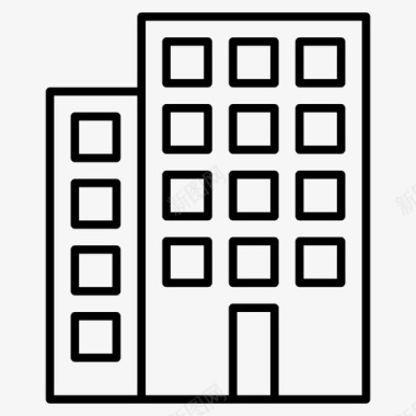 办公室办公楼工作场所图标图标