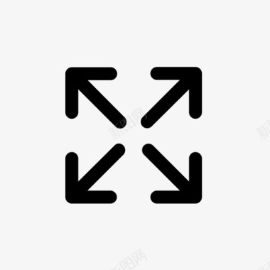 全屏放大展开图标图标
