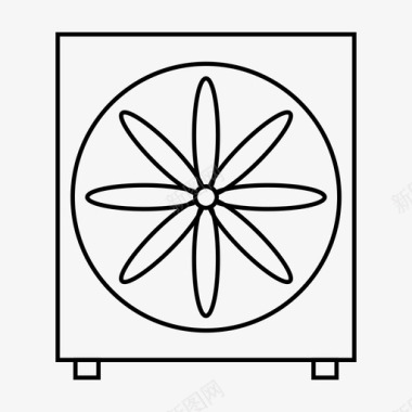 风扇标志风扇冷却器电风扇图标图标