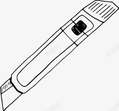 卡通文具刀纸刀教育学习图标图标