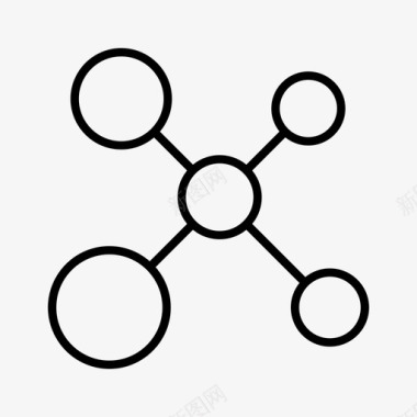 科技白色联系沟通部门图标图标