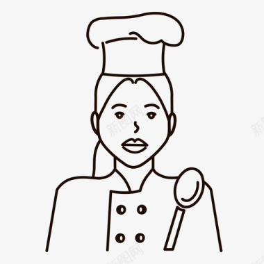 厨师食物勺子图标图标