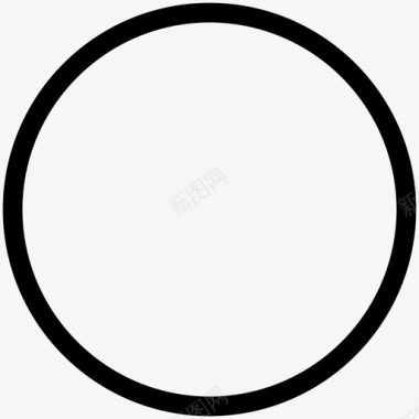 圆形蛋糕圆形徽章和框架轮廓图标图标