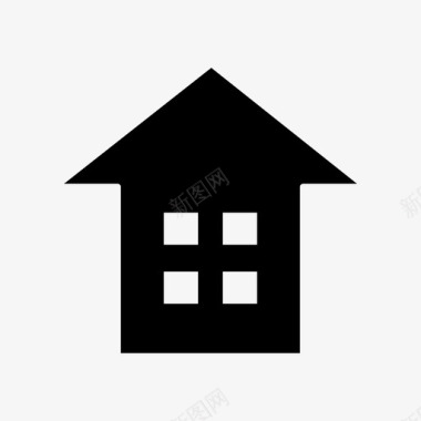 房子小屋家庭住宅图标图标