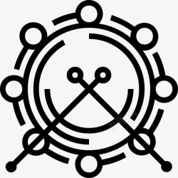 节奏鼓点鼓点乐器音乐图标高清图片