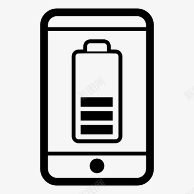 手机电池图标素材手机电池能量半电池图标图标