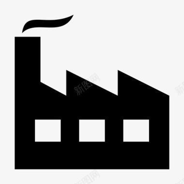 厂房工厂制造业厂房图标图标