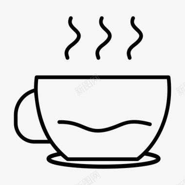 咖啡杯巧克力热饮图标图标