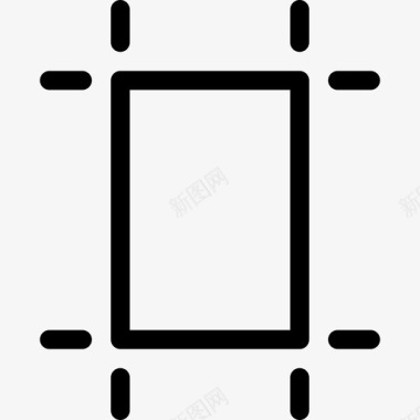 线状印刷艺术板图标图标