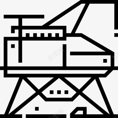 未来愿景科学站建筑实验室图标图标