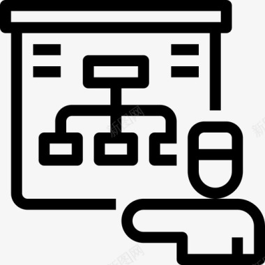 企业计划图表演示董事会业务图标图标