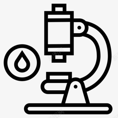 医院墙显微镜护理医院图标图标