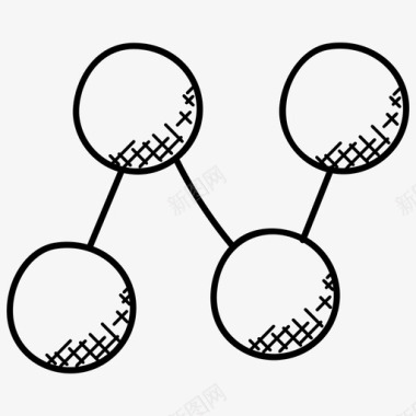 具有里程碑线条图业务发展财务评估图标图标