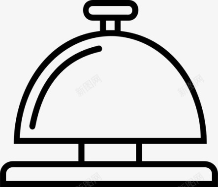 点餐服务铃酒店酒店服务图标图标