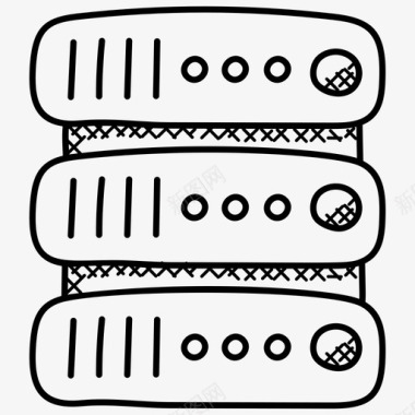 托管服务器机架网络服务器数据中心数据库图标图标