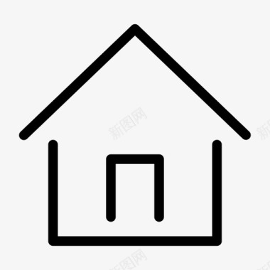 房子主页免抠png属性主页房子图标图标