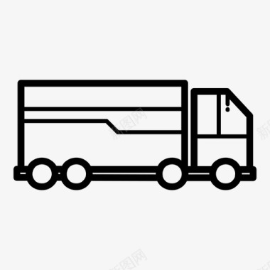 大卡车货物集装箱图标图标