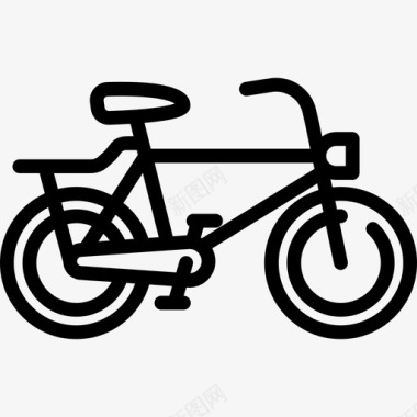 骑自行车交通工具夏日图标图标