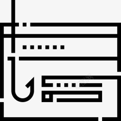 阴暗面网络钓鱼欺诈恶意软件图标高清图片