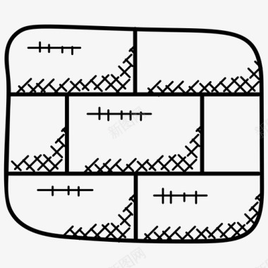 涂鸦宣泄墙建筑砖匠砖图标图标