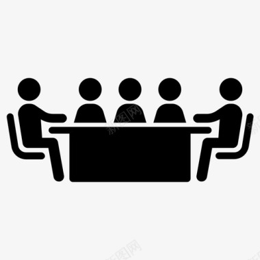 会议商务小组会议图标图标