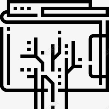 产业数字钱包加密货币分布式图标图标