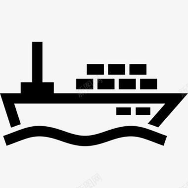 船货船船集装箱图标图标