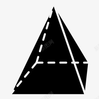 立体金字塔立体几何图形图标图标