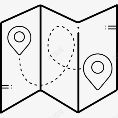 企业计划图表地图图表方向图标图标
