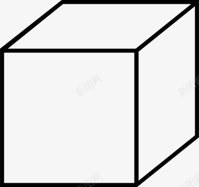 几何体素材主图立方体几何体四边形图标图标