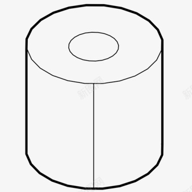 纸卷卫生纸浴室纸卷图标图标