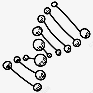 DNA螺旋dna生物技术螺旋图标图标