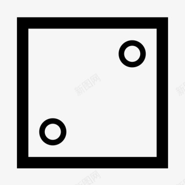 两个骰子2方块图标图标