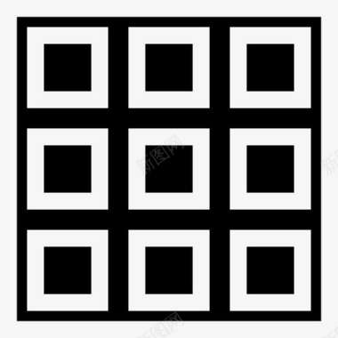多彩方形四边形角形框架图标图标