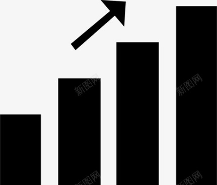 信号发生器信号条形信号向上图标图标