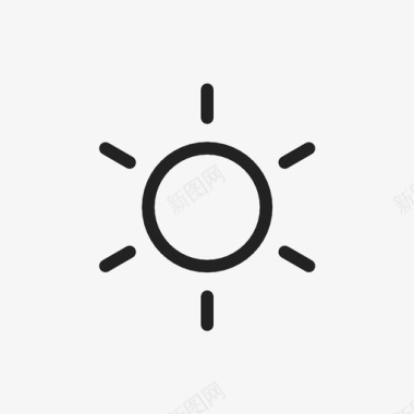 晴天标志太阳天气预报晴天图标图标
