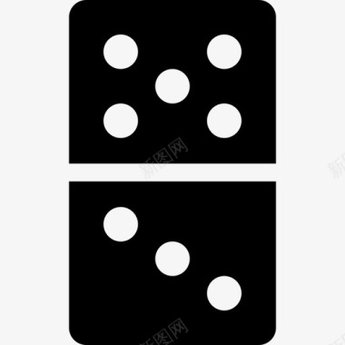 玩家多米诺骨牌赌博游戏图标图标