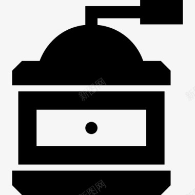 研磨机经典型咖啡磨图标图标