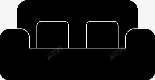 赛车座椅沙发椅子家具图标图标