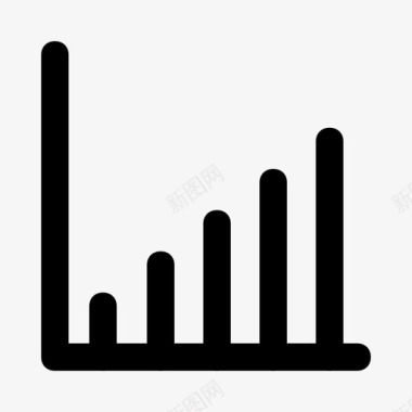 数学标识条形图分析图表图标图标