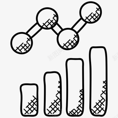 创意图表信息数据分析数据可视化增长图表图标图标