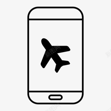 网上订票飞机手机图标图标