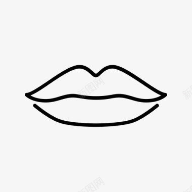 嘴唇美容化妆品图标图标