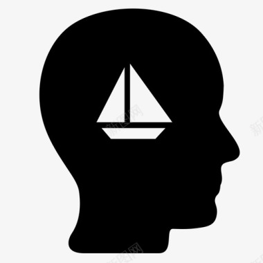 首航帆船海图标图标