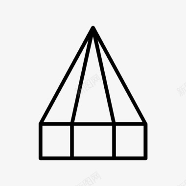 三角形菱形几何图标图标
