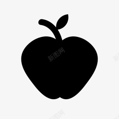 苹果水果营养图标图标