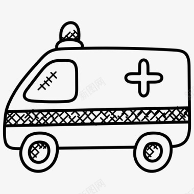 救护车救护车急救医疗图标图标