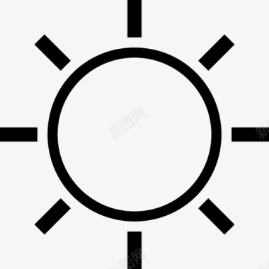 太阳阳光春天图标图标