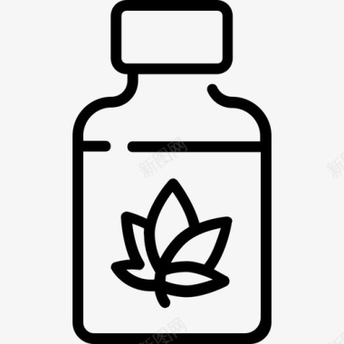 大麻大麻籽油图标图标